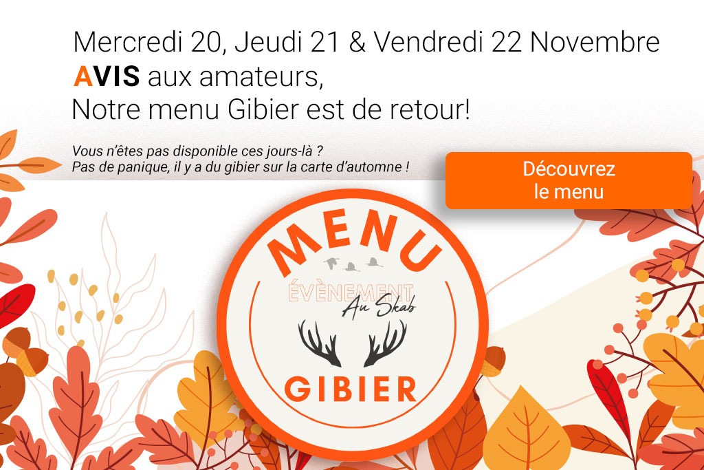 Menu Gibier automne 2024